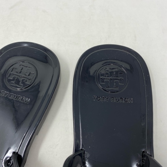 Tory Burch black/ gold sandals - Picture 3 of 5